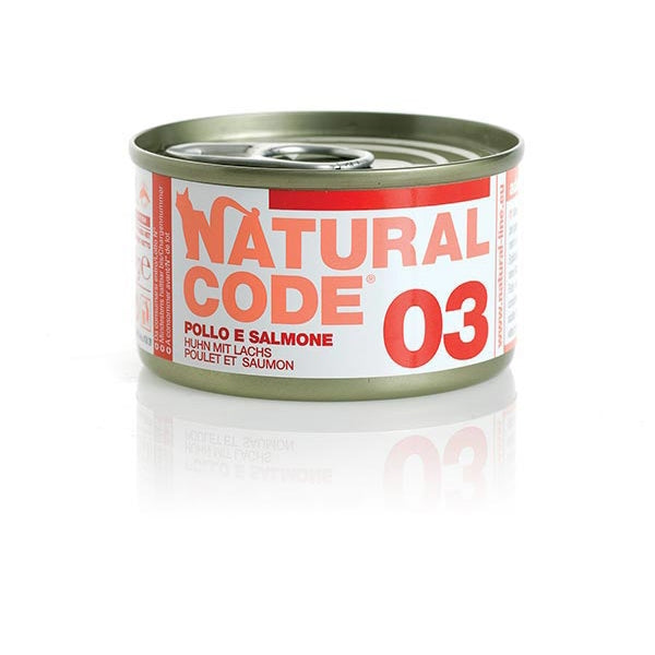 Natural Code - 03 Pollo e Salmone 85 gr Natural Code - 03 Pollo e Salmone 85 gr